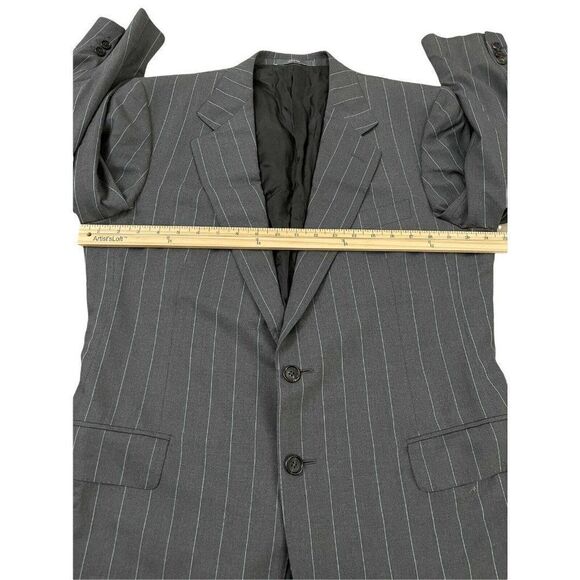 Ermenegildo Zegna Men's Sports Coat Gray‎ Striped 15milmil15 Wool Size 42 C - Picture 7 of 11